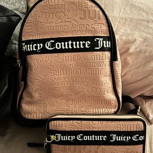 Juicy couture backpack and matching wallet